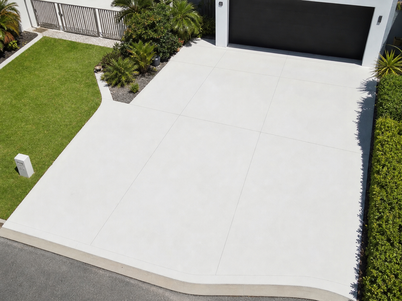 Driveway after pressure cleaning